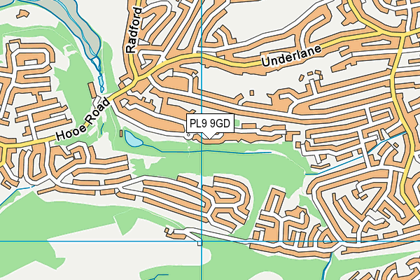 PL9 9GD map - OS VectorMap District (Ordnance Survey)