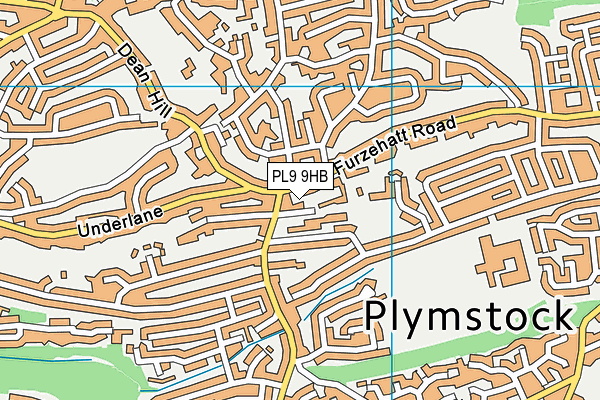 PL9 9HB map - OS VectorMap District (Ordnance Survey)