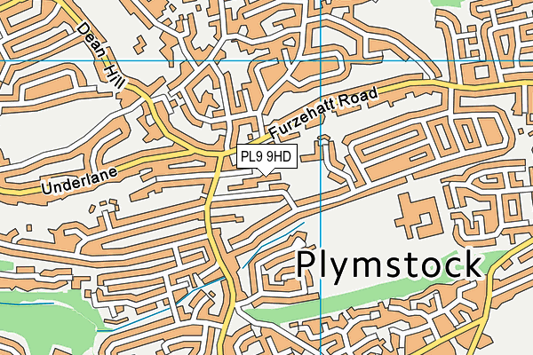 PL9 9HD map - OS VectorMap District (Ordnance Survey)