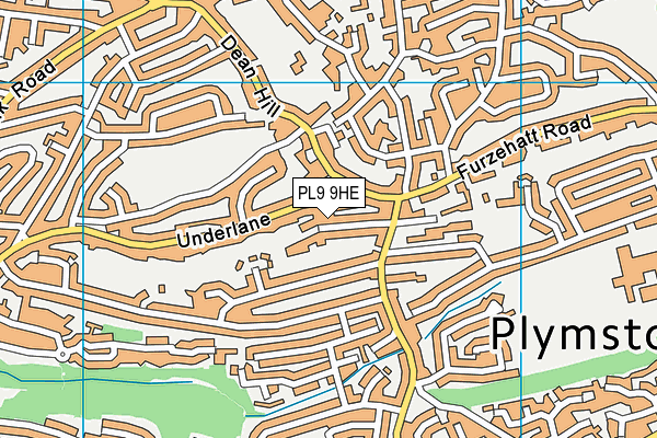 PL9 9HE map - OS VectorMap District (Ordnance Survey)