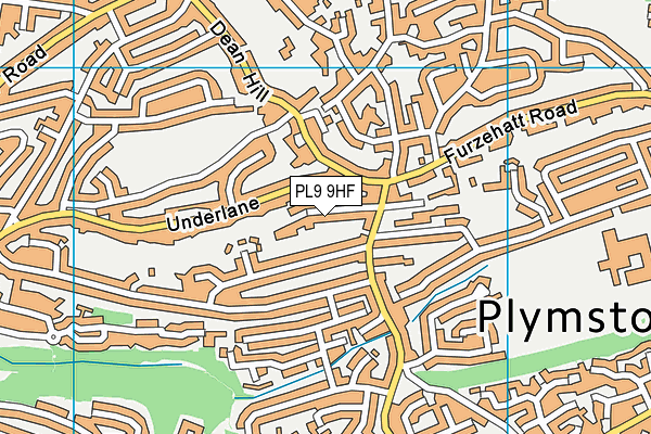 PL9 9HF map - OS VectorMap District (Ordnance Survey)