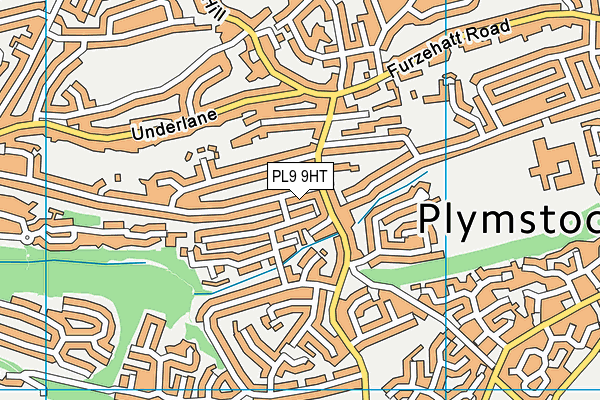 PL9 9HT map - OS VectorMap District (Ordnance Survey)