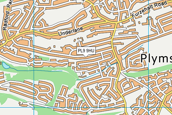 PL9 9HU map - OS VectorMap District (Ordnance Survey)
