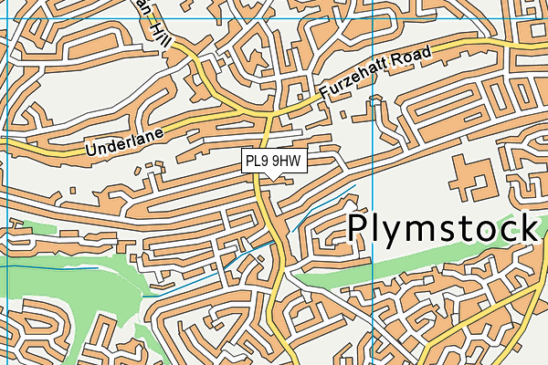 PL9 9HW map - OS VectorMap District (Ordnance Survey)