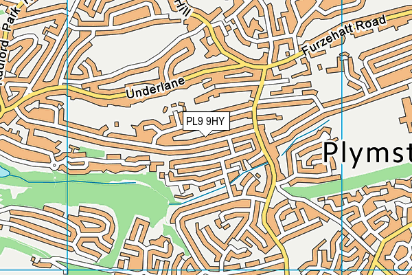 PL9 9HY map - OS VectorMap District (Ordnance Survey)