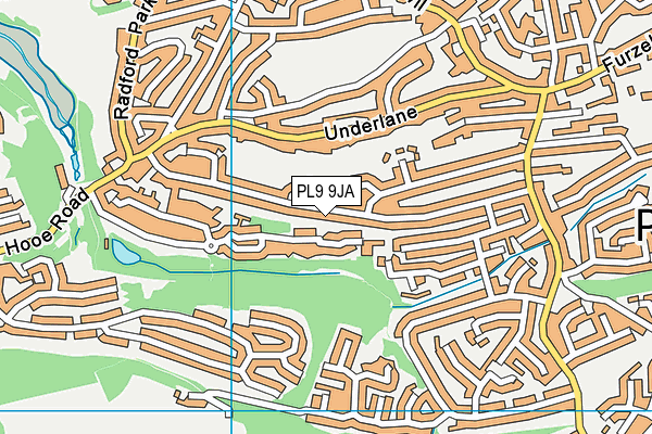PL9 9JA map - OS VectorMap District (Ordnance Survey)