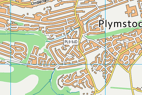 PL9 9JD map - OS VectorMap District (Ordnance Survey)