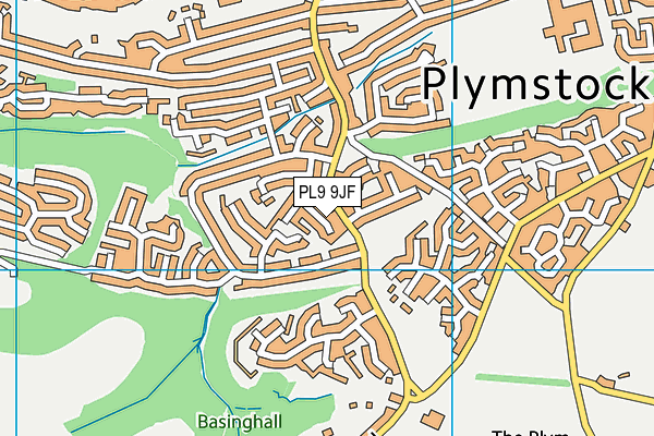 PL9 9JF map - OS VectorMap District (Ordnance Survey)