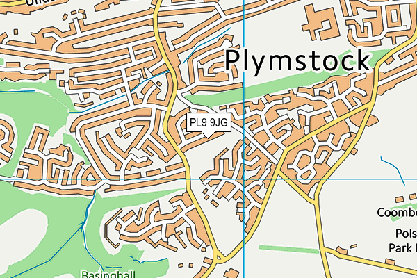 PL9 9JG map - OS VectorMap District (Ordnance Survey)