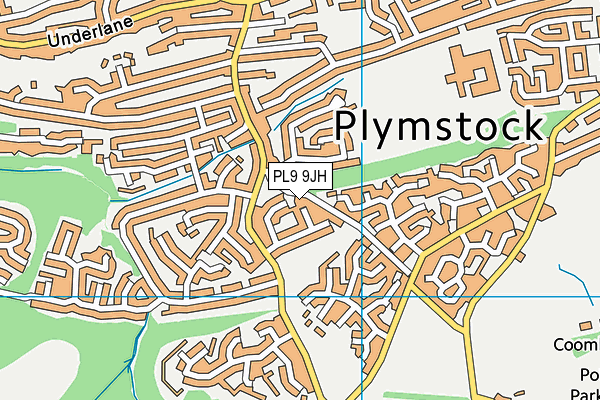 PL9 9JH map - OS VectorMap District (Ordnance Survey)