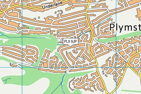 PL9 9JP map - OS VectorMap District (Ordnance Survey)