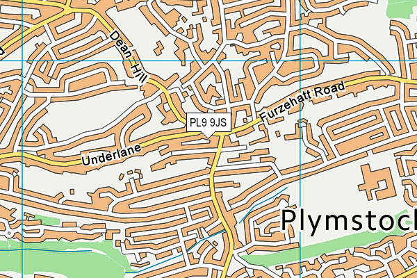 PL9 9JS map - OS VectorMap District (Ordnance Survey)