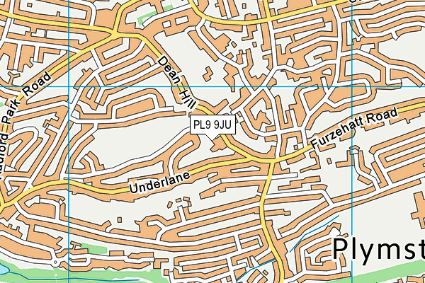 PL9 9JU map - OS VectorMap District (Ordnance Survey)