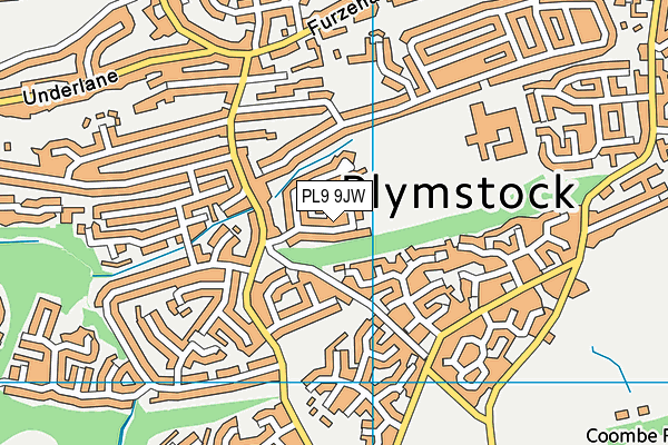 PL9 9JW map - OS VectorMap District (Ordnance Survey)