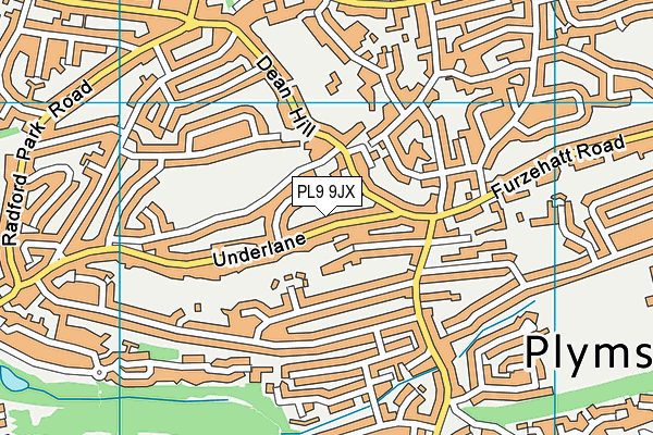 PL9 9JX map - OS VectorMap District (Ordnance Survey)