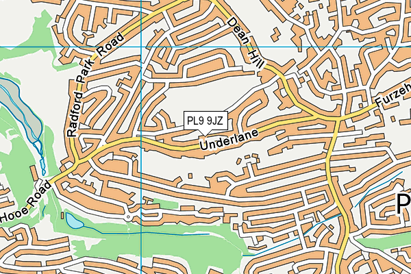 PL9 9JZ map - OS VectorMap District (Ordnance Survey)