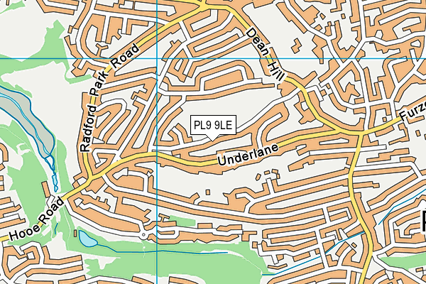 PL9 9LE map - OS VectorMap District (Ordnance Survey)