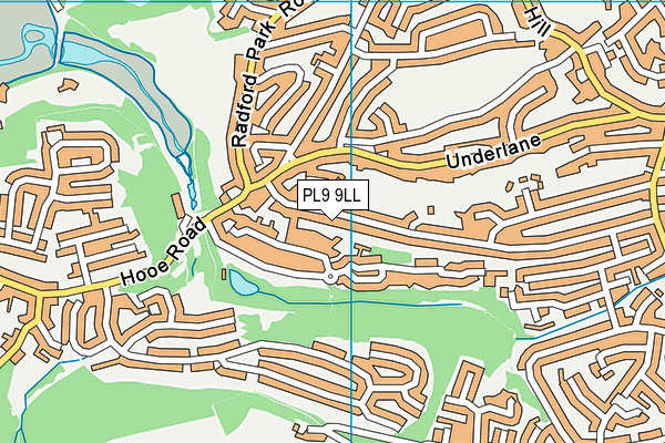 PL9 9LL map - OS VectorMap District (Ordnance Survey)