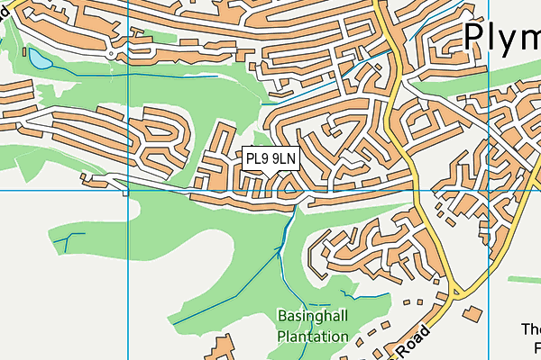 PL9 9LN map - OS VectorMap District (Ordnance Survey)