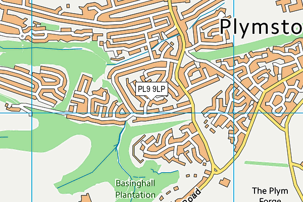 PL9 9LP map - OS VectorMap District (Ordnance Survey)