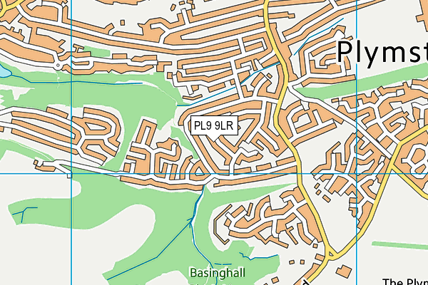 PL9 9LR map - OS VectorMap District (Ordnance Survey)