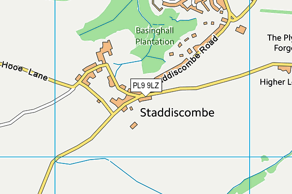 PL9 9LZ map - OS VectorMap District (Ordnance Survey)