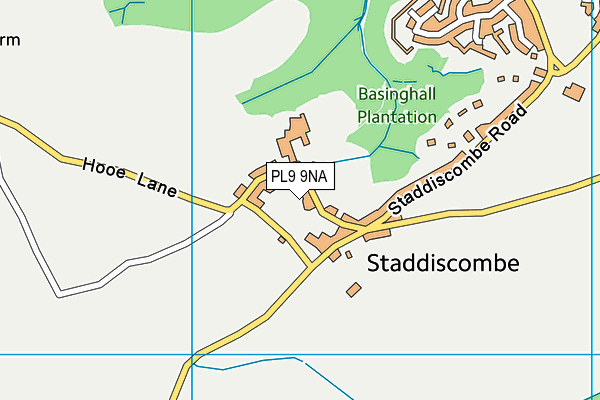 PL9 9NA map - OS VectorMap District (Ordnance Survey)