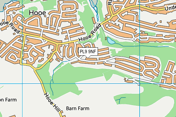 PL9 9NF map - OS VectorMap District (Ordnance Survey)