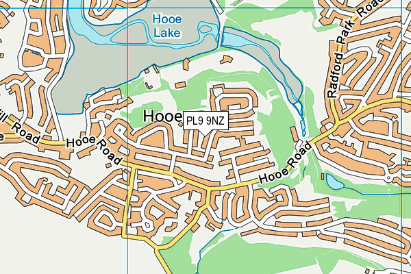PL9 9NZ map - OS VectorMap District (Ordnance Survey)
