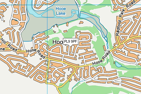 PL9 9PF map - OS VectorMap District (Ordnance Survey)