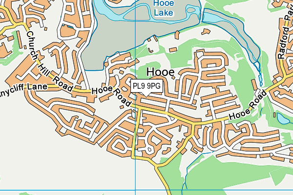 PL9 9PG map - OS VectorMap District (Ordnance Survey)