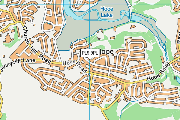 PL9 9PL map - OS VectorMap District (Ordnance Survey)