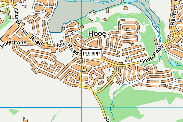 PL9 9PP map - OS VectorMap District (Ordnance Survey)