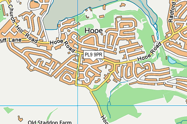 PL9 9PR map - OS VectorMap District (Ordnance Survey)