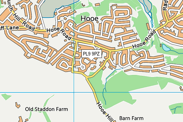 PL9 9PZ map - OS VectorMap District (Ordnance Survey)