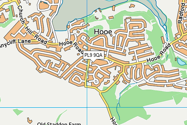 PL9 9QA map - OS VectorMap District (Ordnance Survey)