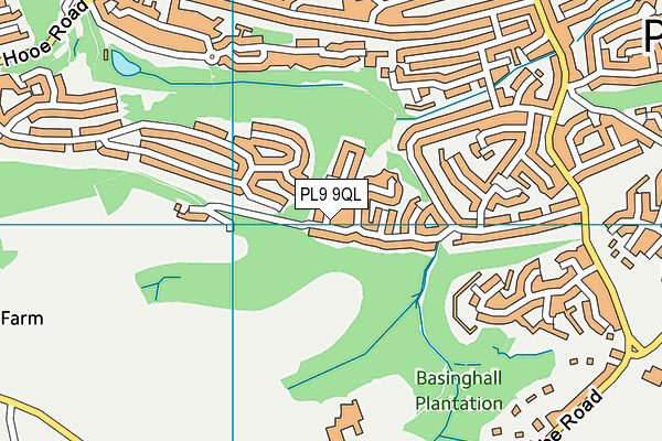 PL9 9QL map - OS VectorMap District (Ordnance Survey)