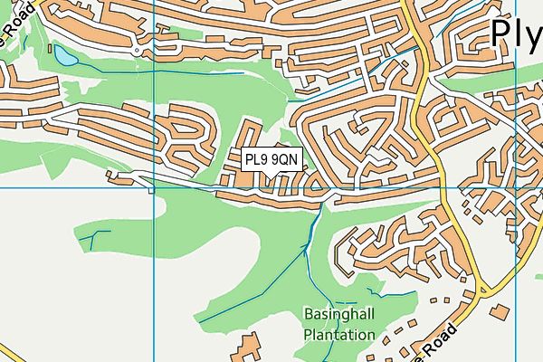 PL9 9QN map - OS VectorMap District (Ordnance Survey)