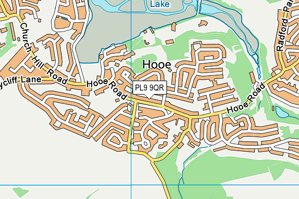 PL9 9QR map - OS VectorMap District (Ordnance Survey)