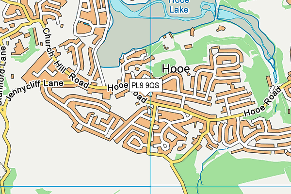 PL9 9QS map - OS VectorMap District (Ordnance Survey)