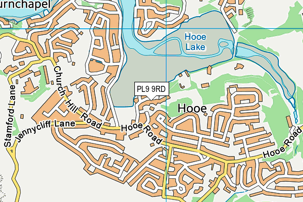 PL9 9RD map - OS VectorMap District (Ordnance Survey)