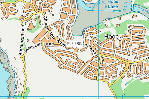 Hooe Primary Academy map (PL9 9RG) - OS VectorMap District (Ordnance Survey)