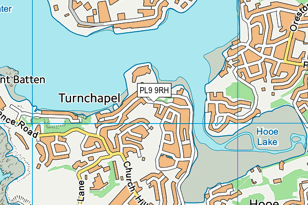 PL9 9RH map - OS VectorMap District (Ordnance Survey)