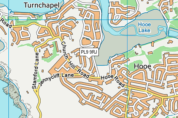 PL9 9RJ map - OS VectorMap District (Ordnance Survey)