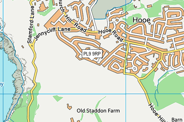 PL9 9RP map - OS VectorMap District (Ordnance Survey)