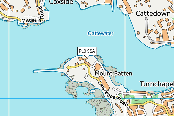 PL9 9SA map - OS VectorMap District (Ordnance Survey)