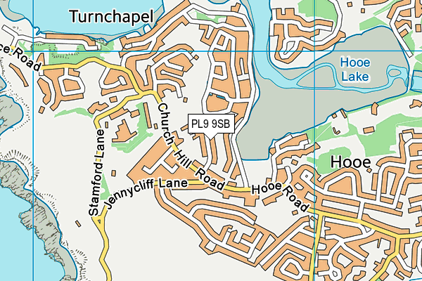 PL9 9SB map - OS VectorMap District (Ordnance Survey)