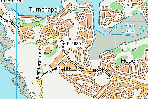 PL9 9SD map - OS VectorMap District (Ordnance Survey)