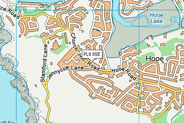 PL9 9SE map - OS VectorMap District (Ordnance Survey)