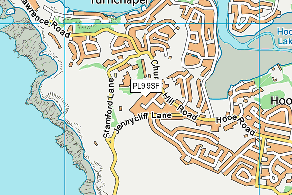 PL9 9SF map - OS VectorMap District (Ordnance Survey)